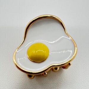 Fried Egg Mini Hair Clip New